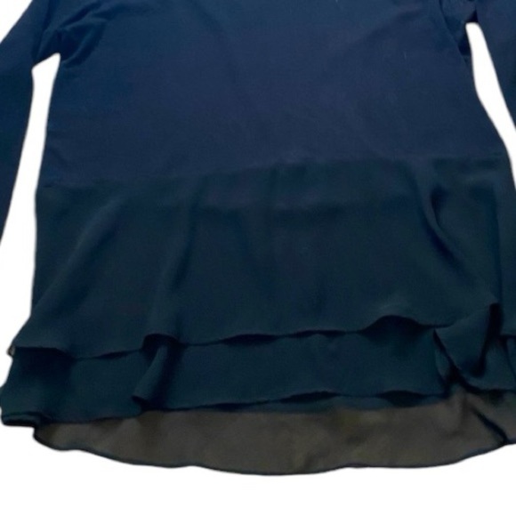 🌟
Women Simply Vera Vera Wang black blouse top Size L long sleeve shirt - Picture 9 of 10